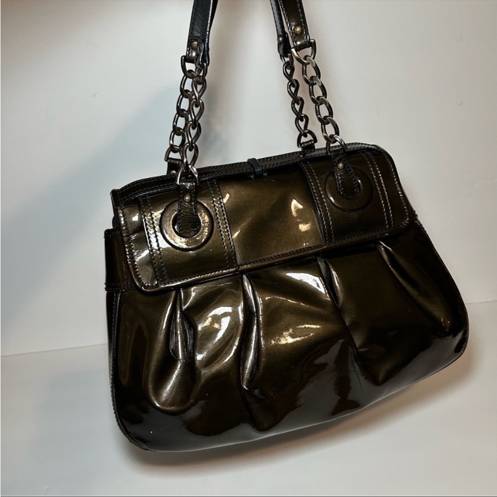 Authentic Fendi patent leather brown B-Bag - Picture 11 of 15